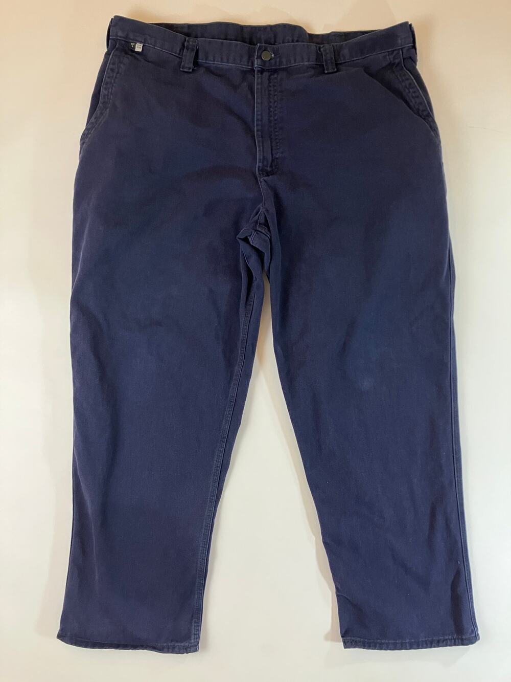 Carhartt FR Men's 40x30 Navy Flame Resistant Work Pants Carpenter Utility Mexico